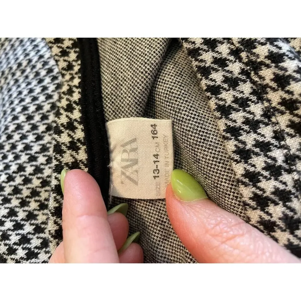 Zara juniors houndstooth